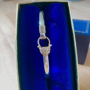 Cape Cod Diamond Nantucket Basket Bracelet - Silver